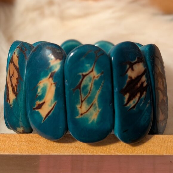 Tagua Jewelry - ✨ Fiore Bracelet – Modern Floral Statement Jewelry ✨